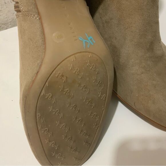 Kelly & Katie ankle boots buckle zip tan suede women size 8 - Picture 8 of 12